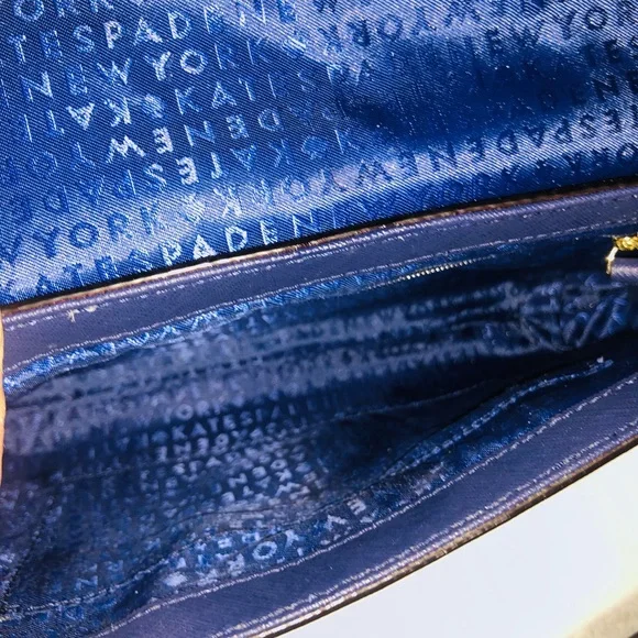 ❤️SOLD❤️Kate Spade Newbury Lane Caining Crossbody Handbag Navy Blue💎 - Picture 9 of 11